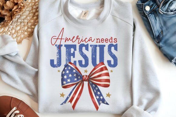 America Needs Jesus T-Shirt Designs
