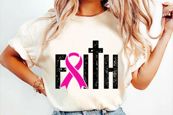 Breast Cancer Awareness Faith Jesus SVG