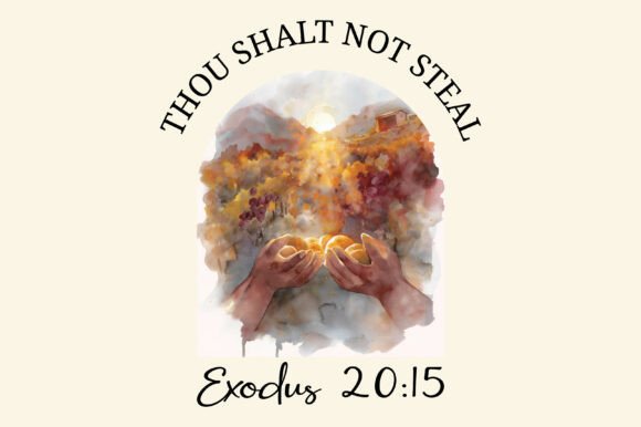 Christian Bible Verse Exodus 20 15 T-Shirt Designs