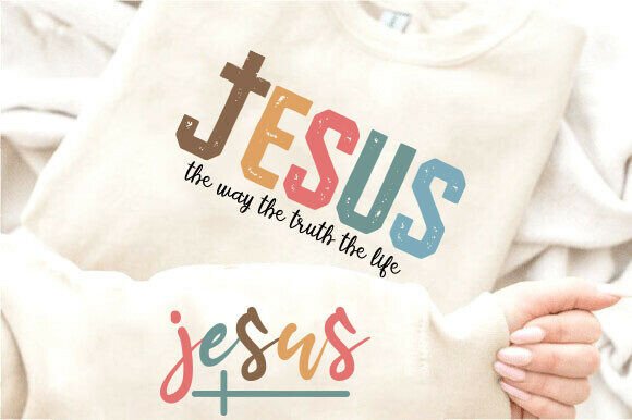 Jesus SVG Christian PNG Bible Verse SVG for T-Shirt Designs