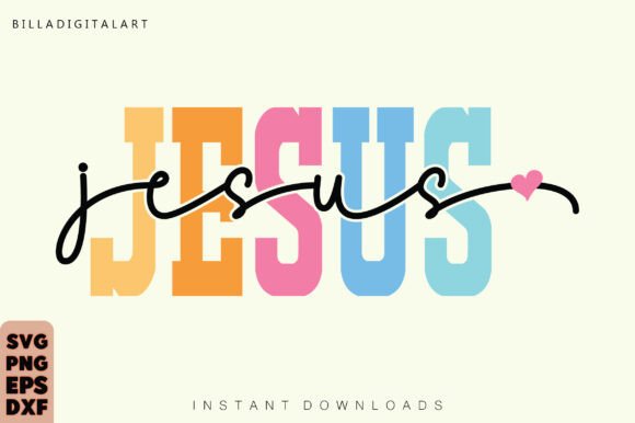 Jesus SVG for T-Shirt Designs & Faith-Based Branding