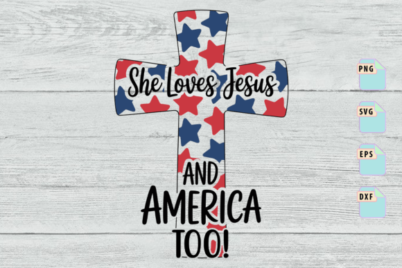Patriotic Christian SVG: Loves Jesus SVG T-Shirt Designs
