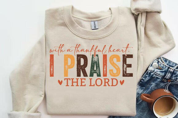 Thanksgiving SVG Christian PNG for T-Shirt Designs